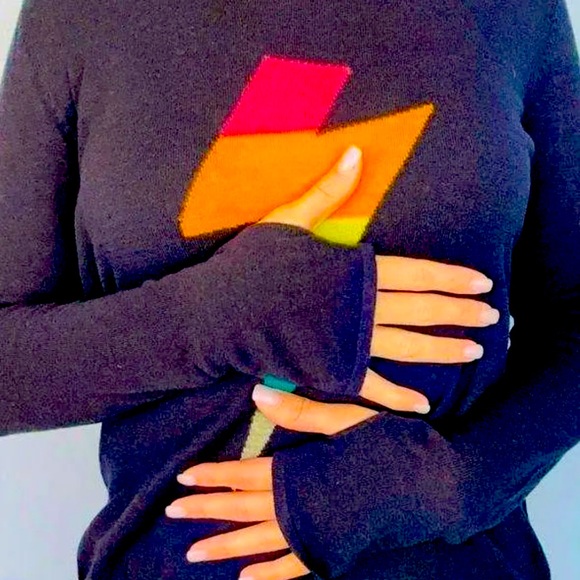 🎉HP🎉 WYSE LONDON Esme Rainbow Merino Jumper - Picture 2 of 11